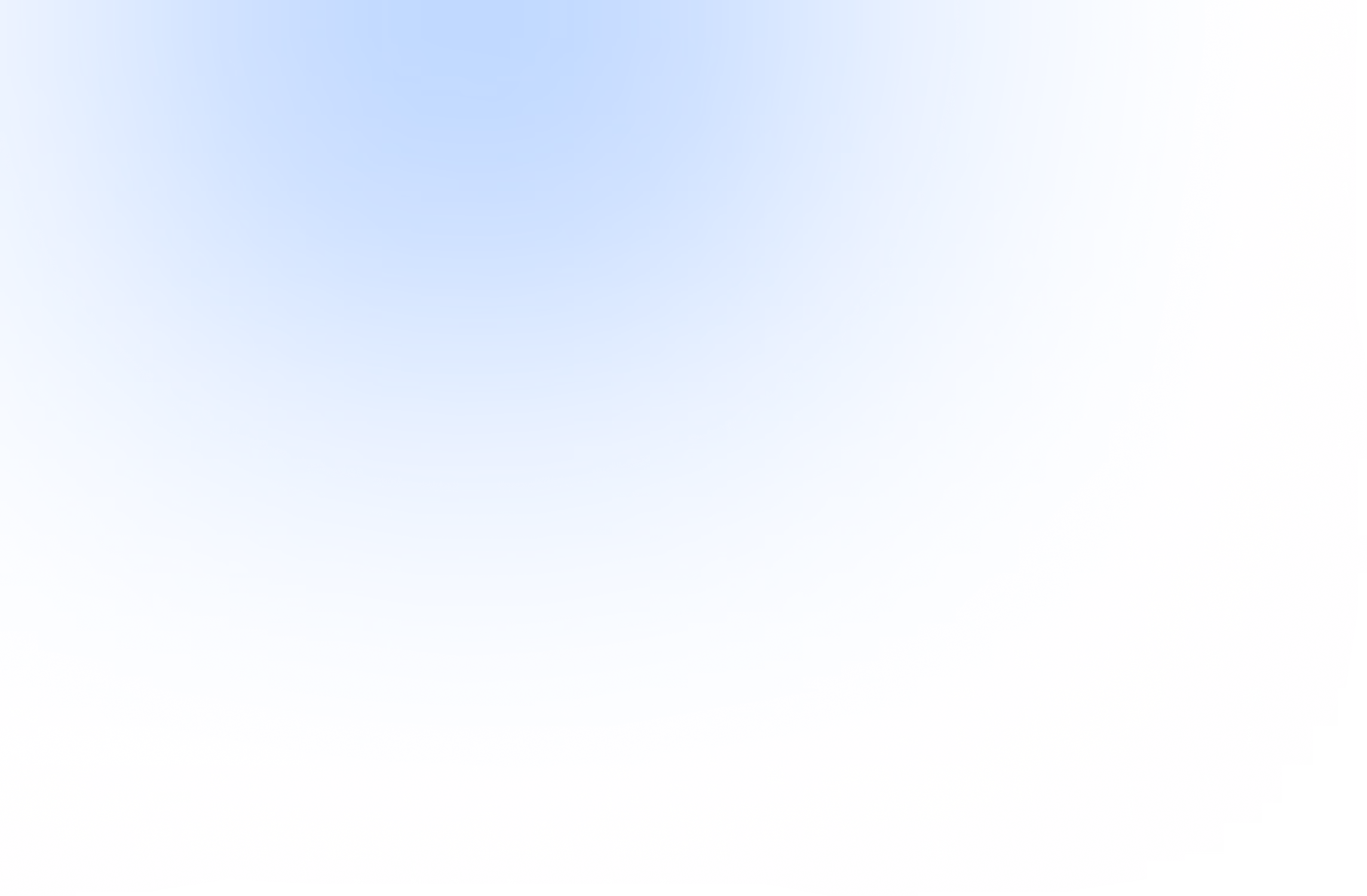 Blue circular gradient with a glowing halo effect transitioning to light blue and multicolored edges on a black background.
